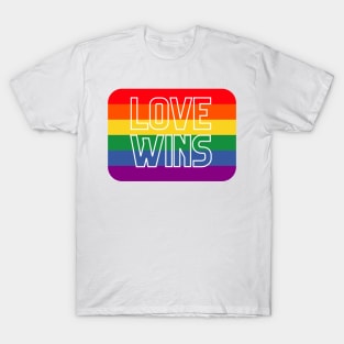 Rainbow pride love winds LGBTQ ally T-Shirt